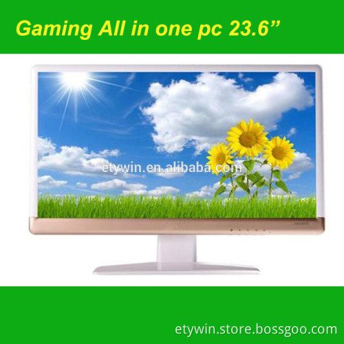 Gaming desktops all in one computer 23.6"LED monitor all in one pc gaming pc w/o CPU